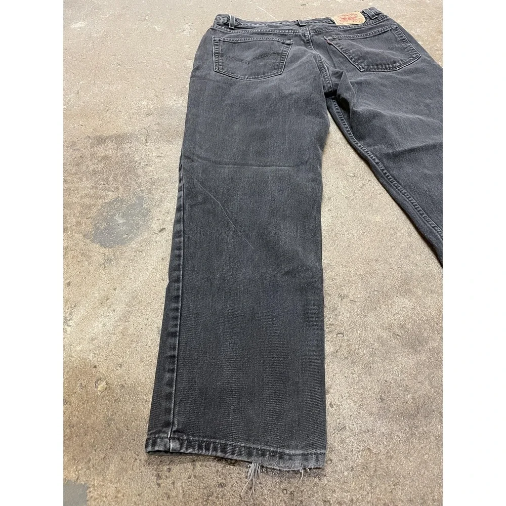 Vintage Levis 550 Jeans Mens 38x32‎ Black Relaxed Fit Tapered Made in USA 90s